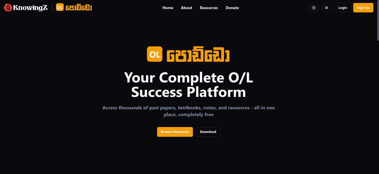 Knowingz Platform - OL Poddo background